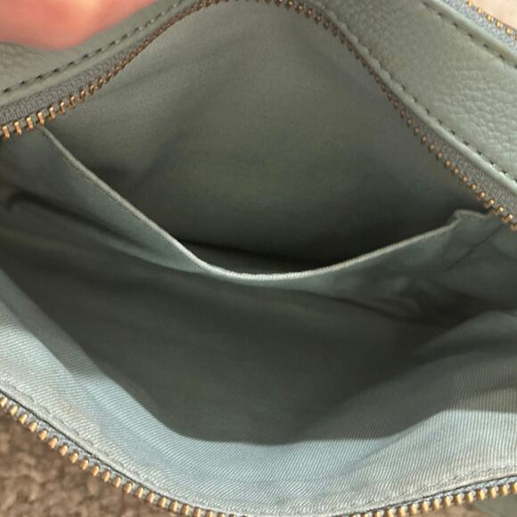 Fossil Sydney Mint Green Pebbled Leather Crossbody Camera Bag Coastal Preppy - Picture 9 of 16